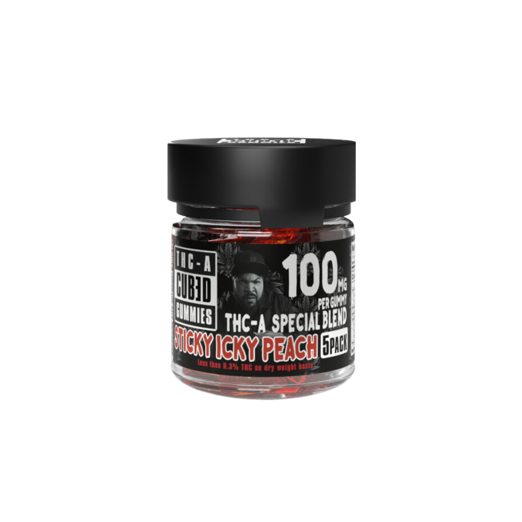 STICKY ICKY PEACH  | CUB3D - THC-A Gummies 100mg (5ct)
